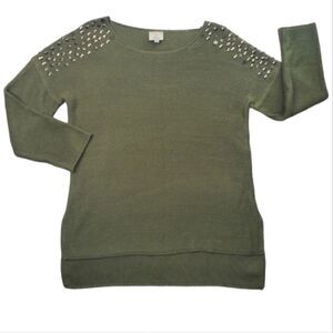 Hot & Delicious Green Studed Sweater Size M/L